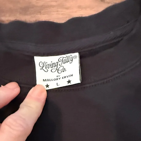 Living Fully Black Halloween Haunted House Sweatshirt Sweatshirts & Hoodies